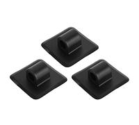 Supporto Motore Barca 3 Pezzi, Staffa di Fissaggio PVC, Portacorda e Supporto Motore - Alta Stabilità, Materiale Durevole, Ideale per Yacht e Barca da Diporto (Nera)