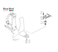 SUPPORTO MOTORE COMPL.N25/57 NERO 750850 ORIGINALE BLUE BIRD