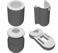 Supporto Motore Focheggiatore per Telescopio Celestron C5 Stampato 3D