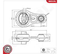 ESEN SKV 75SKV275 Supporto motore