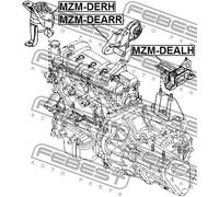 Supporto motore posteriore MZM-DEARR FEBEST per MAZDA 2