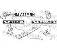 Supporto motore posteriore NMB-A33MRR FEBEST per NISSAN INFINITI