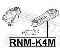 Supporto motore posteriore RNM-K4M FEBEST per DACIA RENAULT