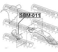 Supporto motore posteriore SBM-011 FEBEST per SUBARU LEGACY IV TRIBECA