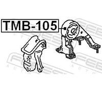 Supporto motore posteriore TMB-105 FEBEST per TOYOTA CARINA E VI Tre volumi