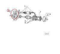 SUPPORTO MOTORINO AVVIAMENTO FIAT PANDA - UNO DIESEL ORIGINALE 9938901