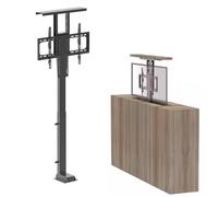 Supporto motorizzato per TV con telecomando, staffa di sollevamento verticale elettrica per TV di grandi dimensioni, supporta fino a 80 kg, ideale per casa e soggiorno