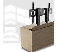 Supporto motorizzato per TV - Supporto TV motorizzato verticale motorizzato con telecomando per TV da 55"-120" Doppio motore corsa di sollevamento 150 cm cuscinetto 130 kg