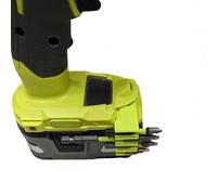 Supporto multi-bit compatibile con Ryobi P251, organizer per punte a cambio rapido per trapano a percussione/driver, caricamento anteriore e posteriore, stoccaggio compatto