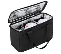 Supporto multi-coppa - Borsa portatile regolabile per bevande, borsa per il trasporto di bevande, borsa per caffè, organizer per bicchieri da viaggio, per bevande per più tazze con divisori