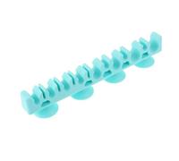 Supporto multi-slot in silicone for stendino for pennelli for trucco da 5 pezzi con ventosa for montaggio su finestra a parete Conservazione all'aria pulita e asciutta Per Pennelli Da Trucco