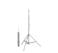 Supporto multifunzionale da 2,1/2,8/4 m, treppiede pieghevole in acciaio inossidabile for studio softbox, microfono leggero, attrezzatura fotografica(MAX 4M)
