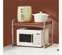 Supporto multifunzionale per microonde con stoccaggioMensola da cucina per forno a microonde per cuociriso Piccolo organizer da bagno Uso versatile per casa e ufficio