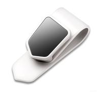 Supporto multifunzionale per occhiali da sole per veicoli, progettato per riporre e proteggere in modo sicuro gli occhiali, si adatta alla maggior parte delle auto e SUV per un uso comodo (bianco)