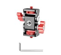 Supporto multifunzione a due teste per fotocamera con connessione di base da 1/4" e 3/8" fornisce un posizionamento flessibile per la creazione di contenuti creativi Base di connessione treppiede