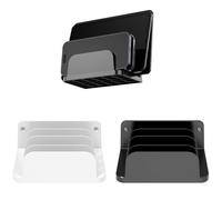 Supporto multifunzione a quattro slot per telefono per e-book, tablet, telefono, staffa di montaggio a parete universale per la maggior parte degli smartphone e tablet (bianco)