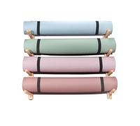 Supporto multifunzione da parete per tappetini da yoga, per esercizi e rulli in schiuma, amplia lo spazio sul pavimento, ideale per casa e studi di yoga