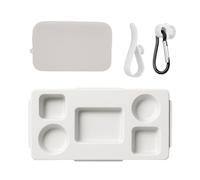 Supporto multifunzione per borsa da spiaggia, vassoio Eva, con porta e per snack, area viaggi all'aperto, picnic, campeggio e piaga