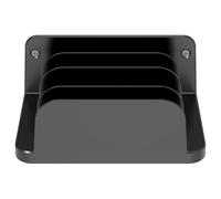 Supporto multifunzione per telefono per e-book, tablet, telefono, staffa da parete con quattro slot (nero)