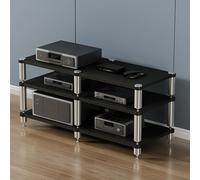 Supporto multimediale audio e video, centro di intrattenimento multi-ripiano per giradischi, console di gioco, lettori DVD e TV Box