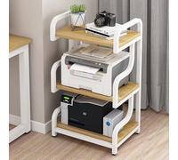 Supporto multimediale AV angolare a 3 livelli per videogiochi TV e stereo, grande giradischi e torre audio, elegante centro di intrattenimento per soggiorno, camera da letto e ufficio (giallo)