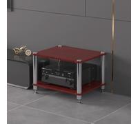 Supporto multimediale AV HiFi, scaffale per console multimediale a 4 livelli per giradischi e armadio stereo, centro di intrattenimento angolare per casa, ufficio e teatro