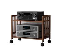 Supporto multimediale AV multi-livello, resistente per lettore DVD, console di gioco, TV Box, router WiFi, sistema stereo Hi Fi con ruote