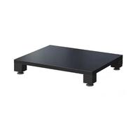 Supporto multimediale multifunzionale per giochi e soggiorno, centro intrattenimento nero con lettore CD e ricevitore stereo, armadietto per apparecchiature AV (10 cm)