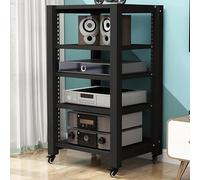 Supporto multimediale multifunzione regolabile - Rack audio HiFi a 2/3/4/5 livelli, armadio per DVD e giochi, scaffalatura video AV per Home Theater e sistemi stereo