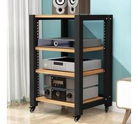Supporto multimediale multifunzione regolabile - Rack audio HiFi a 2/3/4/5 livelli e ripiano DVD - Armadio di archiviazione da gioco per Home Theater e sistema stereo AV