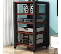 Supporto multimediale multifunzione regolabile - Rack audio HiFi a 2/3/4/5 livelli e ripiano DVD, armadietto di archiviazione per videogiochi, scaffalatura video AV per home theater e sistema stereo