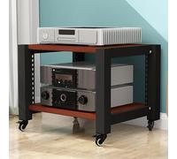 Supporto multimediale regolabile multifunzione - Rack audio HiFi a 4 livelli e scaffale DVD, armadietto di archiviazione per videogiochi, scaffalatura video AV per home theater e sistema stereo