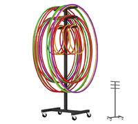 Supporto Multistrato per Hula Hoop e Corda per Saltare, Resistente Organizer in Metallo per Attrezzature da Gioco e per l'educazione Fisica elementare
