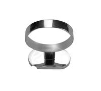 Supporto murale ad anello in ottone cromo per asciugacapelli hotel