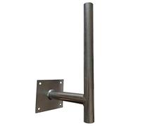 Supporto murale Altezza 45 cm offset 25 cm diametro 38 mm per antenne 4G LTE 5G, Parabola Satellite, rastrello TV TNT