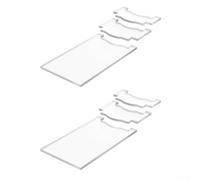 Supporto Muro per trasparente Acrilico per Divani e Letti Supporto(B) | Lunghezza regolabile 20-29cm, design anti-scivolo, acrilico per trasparente, protegge pareti e pavimenti, uso universale