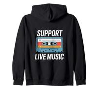 Supporto Musica dal vivo Banda locale Musica locale Supporto Musica dal vivo Felpa con Cappuccio