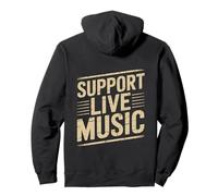 Supporto Musica dal vivo Banda locale Musica locale Supporto Musica dal vivo Felpa con Cappuccio
