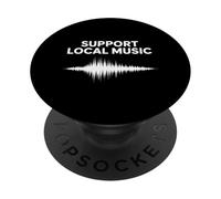 Supporto Musica Locale Band Musica dal vivo Supporto Musica Locale PopSockets PopGrip Adesivo