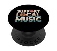 Supporto Musica Locale Band Musica dal vivo Supporto Musica Locale PopSockets PopGrip Adesivo