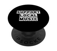 Supporto Musica Locale Band Musica dal vivo Supporto Musica Locale PopSockets PopGrip Adesivo