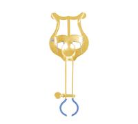 Supporto musicale lira lira tromba argento compatto perfetto per spettacoli di m