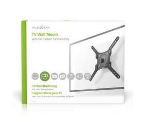 SUPPORTO NEDIS TVWM1330BK RUOTABILE PER SCHERMI DA 23-55" MAX 30 KG CON 1 PUNTO DI ROTAZZIONE COLORE NERO