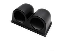 Supporto nero doppio da 52 mm per auto per montaggio su contatore cruscotto, staffa a doppio foro in plastica ABS