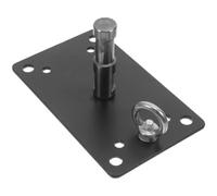 Supporto Nero per Plafoniera a Soffitto in Acciaio Inox con Viti | Studi Professionali e Casa, Installazione Semplice, Uso Versatile, Design Salvaspazio