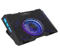 Supporto Notebook 17.3" con Ventola LED Blu 6 Altezze - White Shark ICSB-AURORABK