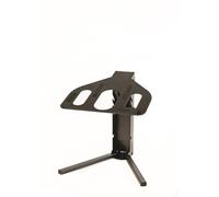 QUIK LOK - LPH/005 SUPPORTO PER LAPTOP, Struttura in Acciaio Leggera e Stabile, con Pads in Gomma, Due Angolazioni Diverse, Carico Massimo 15kg, Colore Nero