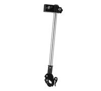 Supporto Ombrello Bici Pratico 1 Pezzo in Abs e Acciaio Inox Nero | Festa Estiva, Scooter e Passeggini, Facile da Installare, Staccabile, Mani Libere