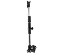 Supporto Ombrello Pieghevole Regolabile per Bici e Passeggino Nero | Acciaio Inox e Plastica, Fissaggio Sicuro, Formato Compatto, Uso Viaggio, Avventura All'aperto