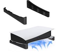 Supporto orizzontale per dischi di gioco da 2 pezzi/set per console PS 5 versione DE/UHD (nero)